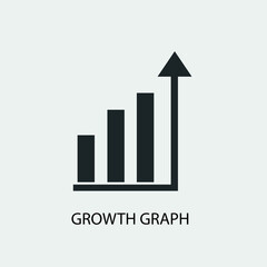 Growth growing vector icon illustration sign