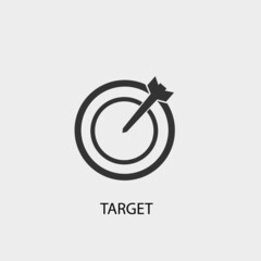 Target vector icon illustration sign