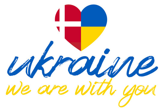 Grafik zur Unterstützung der Ukraine Denmark / der Fotografen-Anteil vom Verkauf wird gespendet / the photographers share of the income will be donated