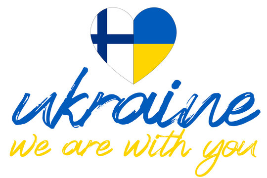 Grafik zur Unterstützung der Ukraine Finnland / der Fotografen-Anteil vom Verkauf wird gespendet / the photographers share of the income will be donated