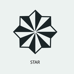 Obraz premium Star vector icon illustration sign