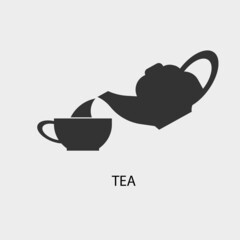 Tea vector icon illustration sign