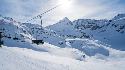 Fototapeta na wymiar Berge, Schnee, Alpen