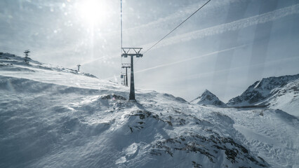 Berge, Schnee, Alpen
