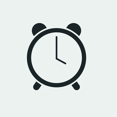Alarm vector icon illustration sign