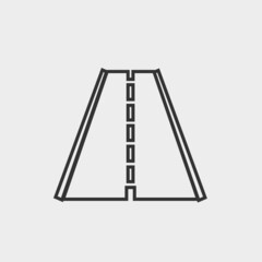 Highway vector icon illustration sign