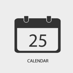 Calendar vector icon illustration sign