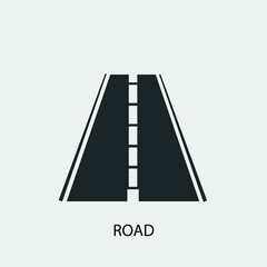 Road vector icon illustration sign