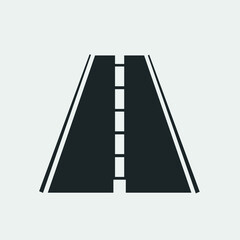 Road vector icon illustration sign