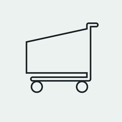 Shop vector icon illustration sign