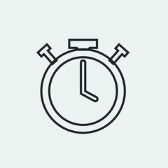 Timer vector icon illustration sign