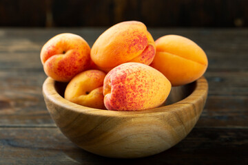 Delicious ripe apricots i