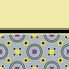 Seamless vector pattern with empty space for logo or massage.