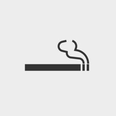 Cigarette vector icon illustration sign