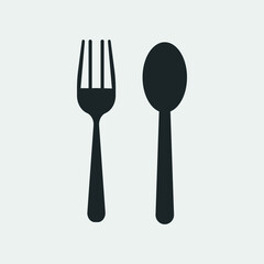 Cutlery vector icon illustration sign