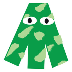 Abstract shape character with pattern vector illustration in flat color design