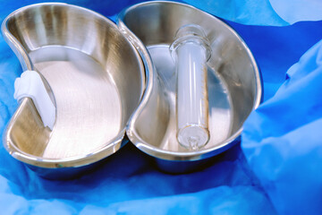 close up image of medical syringes at the hospital room