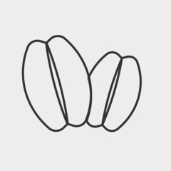 Coffee vector icon illustration sign