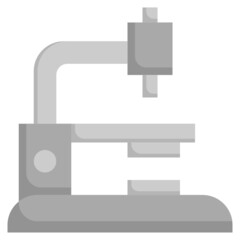 MICROSCOPE flat icon,linear,outline,graphic,illustration