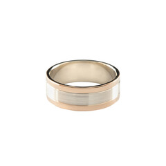 Jewelry gold simple designed wedding ring isolated on white background