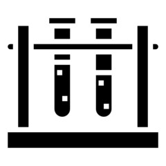 TEST TUBE glyph icon,linear,outline,graphic,illustration