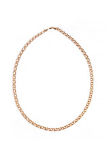 Silver gold macro pendant necklace with chain on white backround isolated