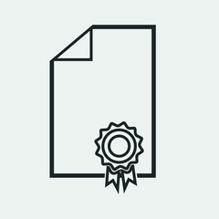 Patent vector icon illustration sign