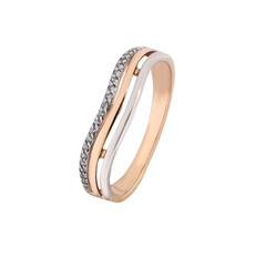 Jewelry gold simple designed wedding ring isolated on white background