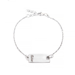 silver bracelet isolated on a white background. Jewelry industry