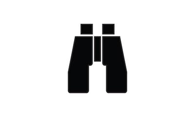 Binoculars observation symbol icon