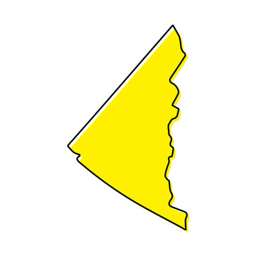 recommend clip art: Simple outline map of Yukon is a province of Canada.