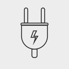 Plug vector icon illustration sign