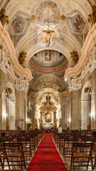 Wnętrze Kościoła Świętej Anny w Krakowie