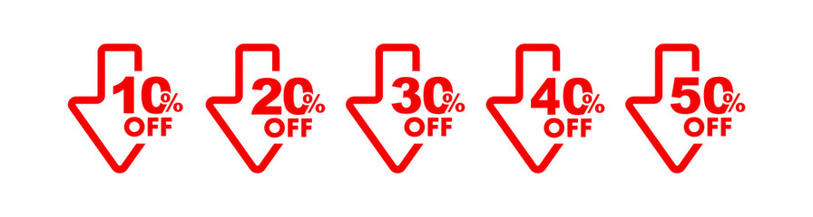 10,50%off sign on white background	