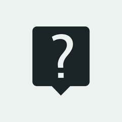 Question mark vector icon illustration sign