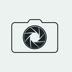 Aperture vector icon illustration sign
