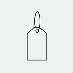 Tag vector icon illustration sign