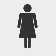 Woman vector icon illustration sign