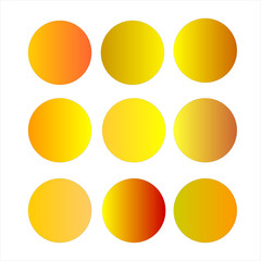 Yellow -Orange gradients shade 