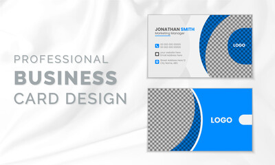 
Stylish modern business card design template. Creative visiting card print template and stationery design.
