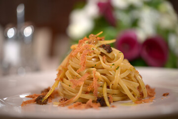 Linguine al tartufo e funghi 