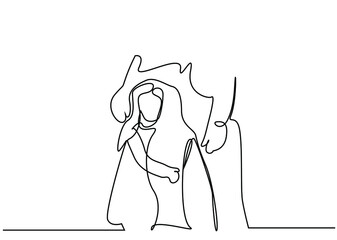 girl hugging her father rejoices