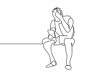 a man gets shocked and upset when he gets bad news online while sitting at home