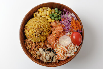 poke on a white background