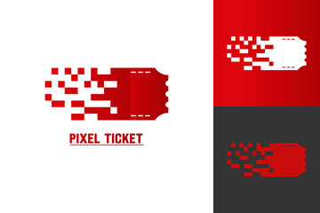 Illustration Vector Graphic of Pixel Ticket Logo. Perfect to use for Technology Company