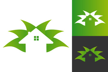 Illustration Vector Graphic of Nature House Logo. Perfect to use for Construction Company