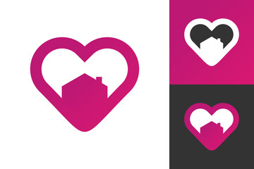 Illustration Vector Graphic of Love House Logo. Perfect to use for Apartment Company