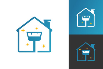 Illustration Vector Graphic of Cleaning House Logo. Perfect to use for Apartment Company