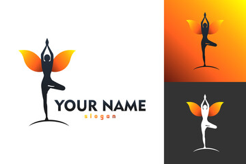 Illustration Vector Graphic of Fairy Yoga Logo. Perfect to use for Yoga Company