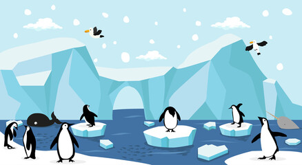 North pole arctic ice landscape © focus_bell